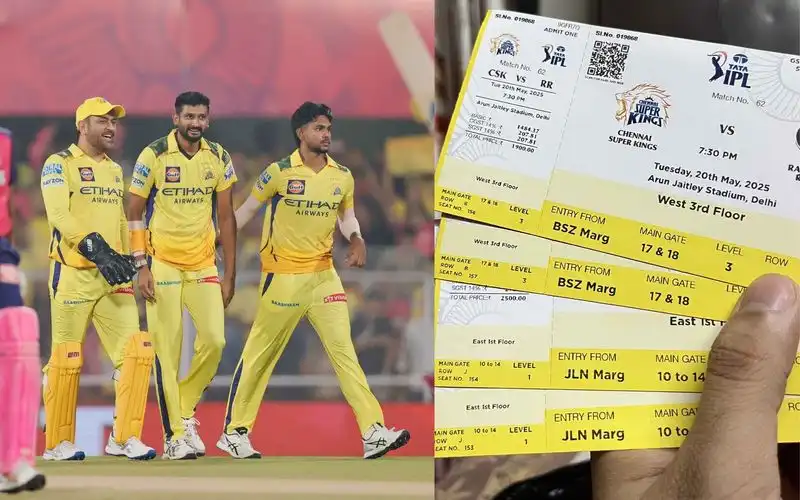 How To Buy Tickets For CSK vs RR 62nd Match At Arun Jaitley Stadium?